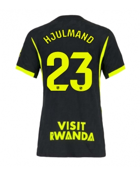 Billige Fotballdrakt Atletico Madrid Morten Hjulmand #23 Replika Bortedrakt Dame 2026-27 Kortermet